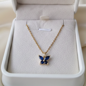 Cadena con Dije Mariposa Azul
