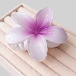 Caimán Flor Grande Blanco y Morado