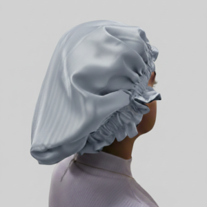 Gorro de Satín Plateado