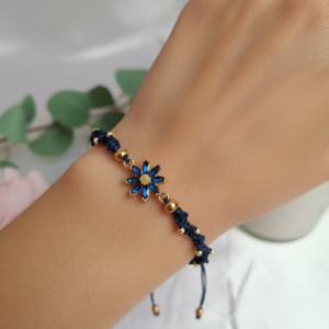 Pulsera Margarita Azul Noche